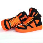 Tênis Cano Alto Sneakers Top Fitness Laranja