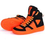 Tênis Cano Alto Sneakers Top Fitness Laranja