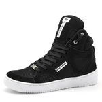 Tenis Botinhas Sneakers Cano Alto Top Fitness Preto/Branco