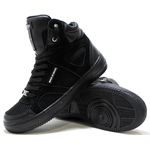 Tenis Botinha Sneakers Cano Alto Top Fitness Preto
