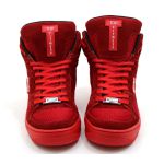 Tenis Sneakers Cano Alto Top Fitness Todo Vermelho