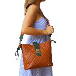 Bolsas Femininas De Couro Legitimo Lirom Alça Gorgurão Tranversal Lançamento