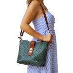 Bolsas Femininas De Couro Legitimo Lirom Macio Alta Qualidade Metalassê Lançamento Verde