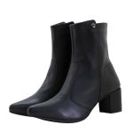 Botas Femininas Montaria Lirom Cano Médio Salto Bico Fino