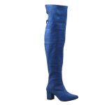 Bota Over The Knee Lirom Cano Super Longo Jeans Lançamento