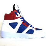 Tenis Botinhas Sneakers Cano Alto Top Fitness Couro Tricolor