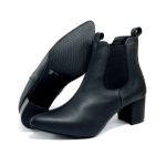 Bota Feminina Social Lirom Cano Curto Elástico Preta