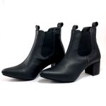 Bota Feminina Social Lirom Cano Curto Elástico Preta
