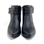Bota Feminina Social Lirom Cano Curto Fivela Preta
