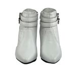Bota Feminina Social Lirom Cano Curto Fivela Branca