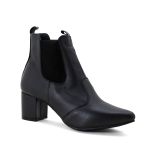 Bota Feminina Social Bico Fino Lirom Cano Curto Preta