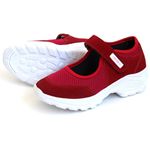 Tênis Feminino Sapatilha Lirom Sapato Boneca Confortável Sola Alta Vermelho