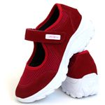 Tênis Feminino Sapatilha Lirom Sapato Boneca Confortável Sola Alta Vermelho