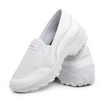 Tênis Feminino Slip Lirom Casual Plataforma Elástico Confortável Branco