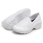 Tênis Feminino Slip Lirom Casual Plataforma Elástico Confortável Branco