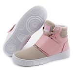 Tenis Feminino Botinha De Treino Lirom Fitness Cano Alto Confortável Rosa