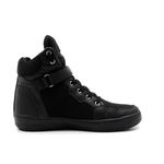 Tenis Top Fitness Cano Alto Em Couro Preto