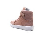 Tenis Feminino Sneakers Lirom Fit Em Couro Rosê