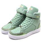 Tenis Feminino Sneakers Lirom Fit Em Couro Verde
