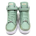 Tenis Feminino Sneakers Lirom Fit Em Couro Verde