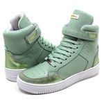 Tenis Feminino Sneakers Lirom Fit Em Couro Verde