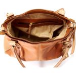 Bolsas Femininas Lirom Em Couro Legítimo Lançamento BL815Caramelo