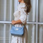Bolsa Feminina Pequena Marca Lirom Couro Legitimo Azul