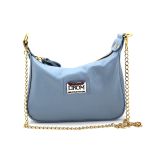 Bolsa Feminina Pequena Marca Lirom Couro Legitimo Azul