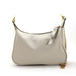 Bolsa Feminina Pequena Marca Lirom Couro Legitimo Creme