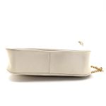 Bolsa Feminina Pequena Marca Lirom Couro Legitimo Creme