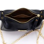 Bolsa Feminina Pequena Marca Lirom Couro Legitimo Preto