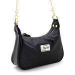 Bolsa Feminina Pequena Marca Lirom Couro Legitimo Preto