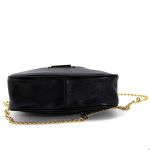 Bolsa Feminina Pequena Marca Lirom Couro Legitimo Preto