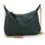 Bolsa Feminina Pequena Marca Lirom Couro Legitimo Verde