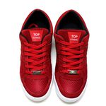 Tênis Casual Conforto Top Fitness Cano Baixo Vermelho