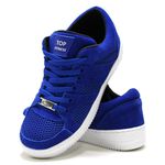 Tênis Casual Conforto Top Fitness Cano Baixo Azul