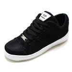 Tênis Casual Conforto Top Fitness Cano Baixo Preto/Branco