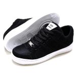 Tênis Casual Conforto Top Fitness Cano Baixo Preto/Branco