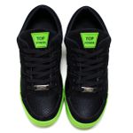 Tênis Casual Conforto Top Fitness Cano Baixo Preto/Verde