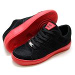 Tênis Casual Conforto Top Fitness Cano Baixo Preto/Vermelho
