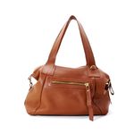 Bolsas Femininas De Couro Legitimo Lirom Macio Alça de Ombro Alta Qualidade Caramelo