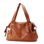 Bolsas Femininas De Couro Legitimo Lirom Macio Alça de Ombro Alta Qualidade Caramelo