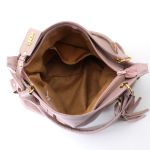 Bolsas Femininas Grande De Couro Legitimo Lirom Alça de Ombro Rosê