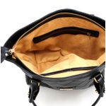 Bolsas Femininas Grande De Couro Legitimo Macio Lirom Super Luxuosa Preta