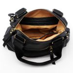 Bolsas Femininas De Couro Legitimo Lirom Macio Alta Qualidade Preta