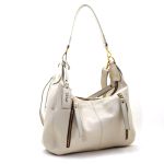 Bolsas Em Couro Legitimo Genuino Lirom Estilo Clássico Creme