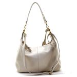 Bolsas Em Couro Legitimo Genuino Lirom Estilo Clássico Creme