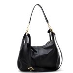 Bolsas Em Couro Legitimo Genuino Lirom Estilo Clássico Preto