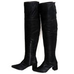 Bota Over The Knee Lirom Cano Super Longo Preta