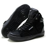 Tenis Botinha Sneakers Cano Alto Top Fitness Preto